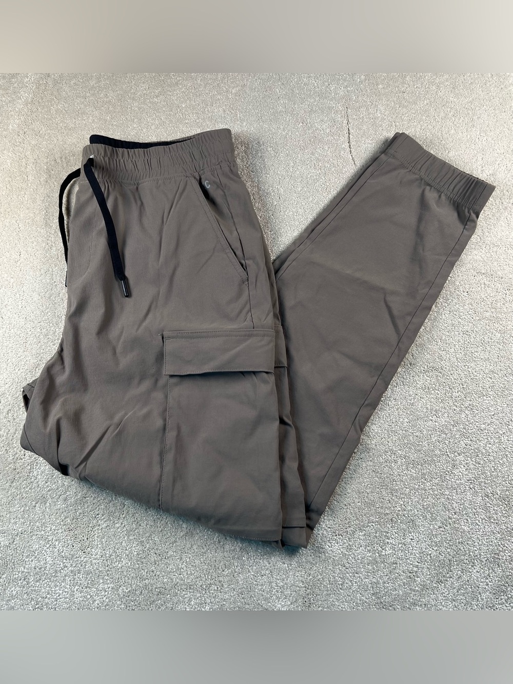 Kenneth Cole Pants Jogger Cargo Athletic Athleisure Workout Taupe Men's Medium